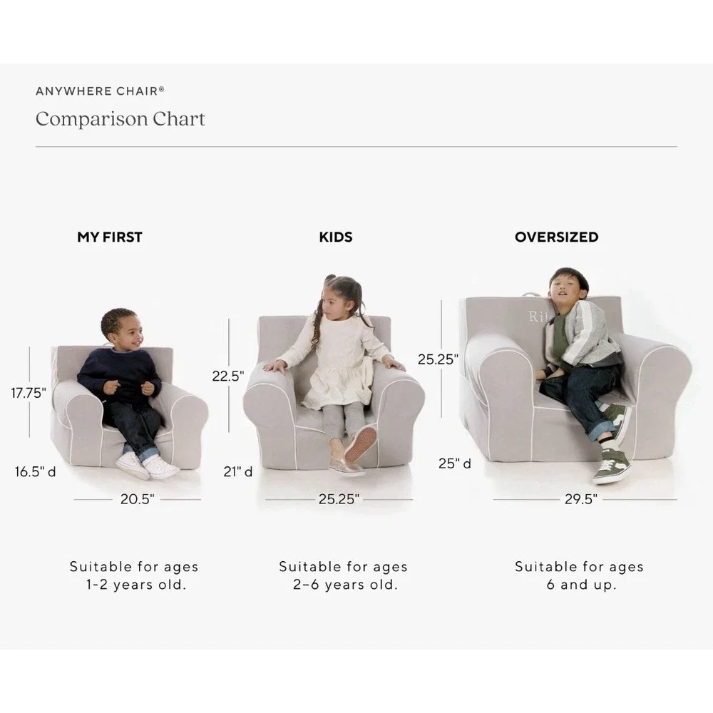 Pottery Barn Kids Anywhere Chair Slipcover 2012 Faux Suede/Fur Navy Blue Regular